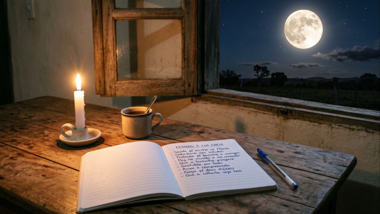 Sincronizar pedidos escritos com as fases lunares reforça a intenção ritualística de renovação, crescimento ou desapego.