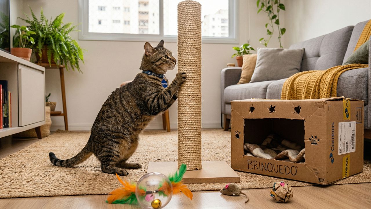 A gatificação garante o bem-estar dos gatos.