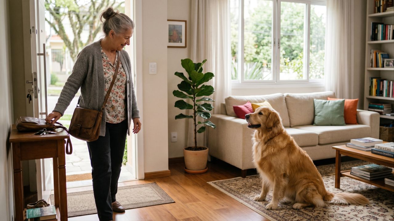 Normalizar as saídas e chegadas evita a ansiedade do cão e torna a rotina mais segura.