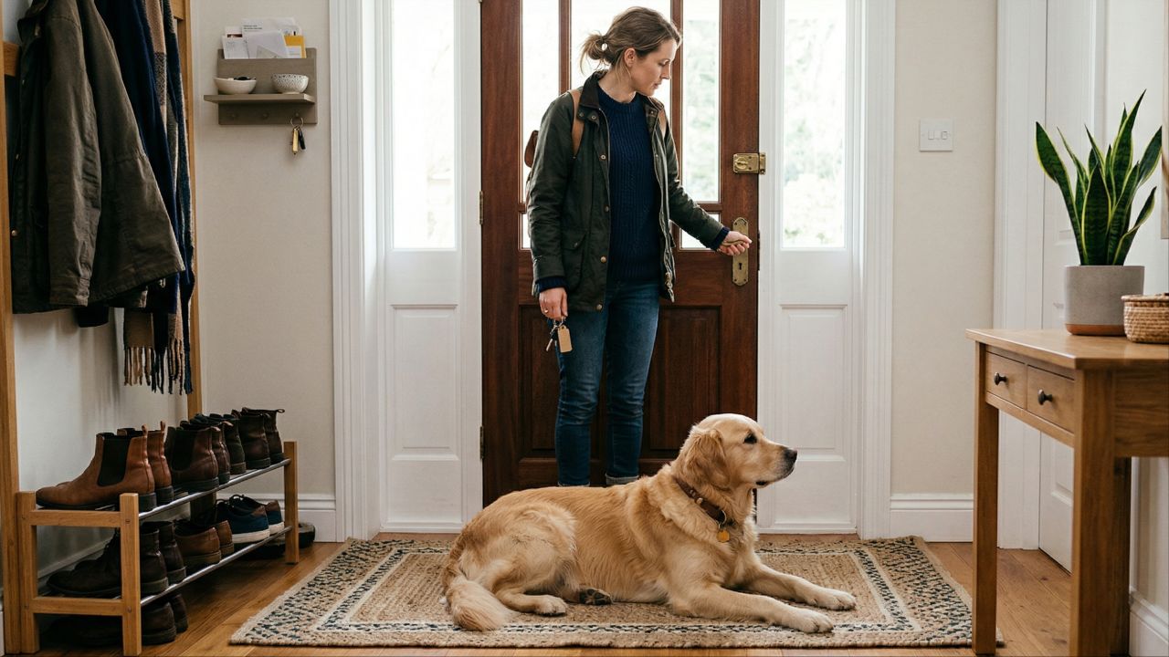 Despedidas calmas e previsíveis reduzem a ansiedade dos cães.