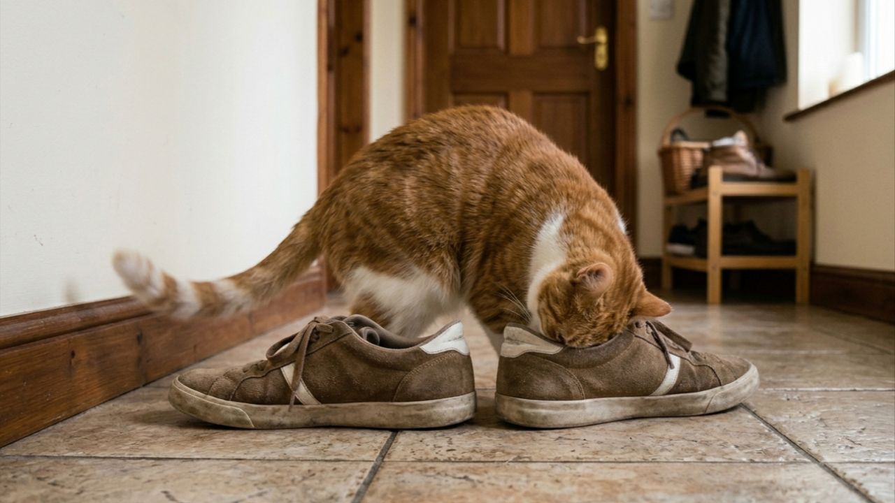 Observe se os movimentos do gato são relaxados ou rápidos e repetitivos para diferenciar o afeto da marcação territorial.