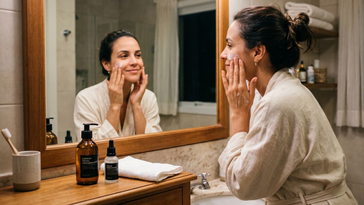 Eficácia noturna exige limpeza, constância e proteção solar.