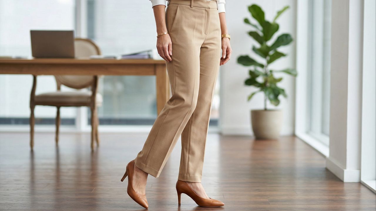 O salto médio une versatilidade e silhueta alongada do jeans à alfaiataria.