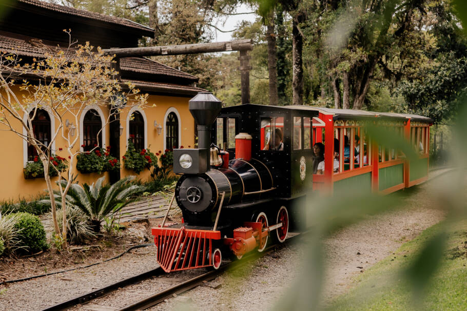 Parque oferece passeio de mini “Maria Fumaça”
