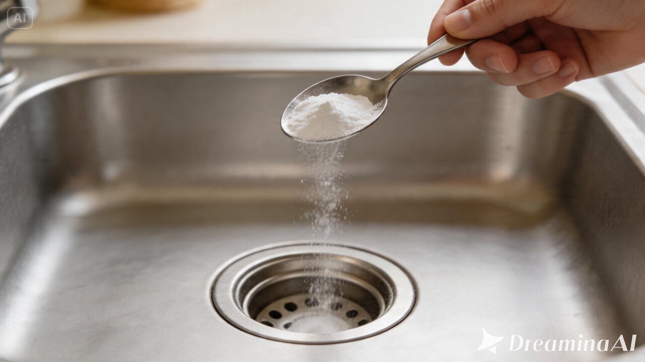 O bicarbonato de sódio é um aliado poderoso na limpeza da cozinha. Pequenos usos fazem diferença no cheiro e na organização.