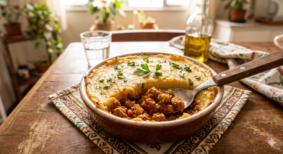 Escondidinho vegano cremoso e cheio de sabor