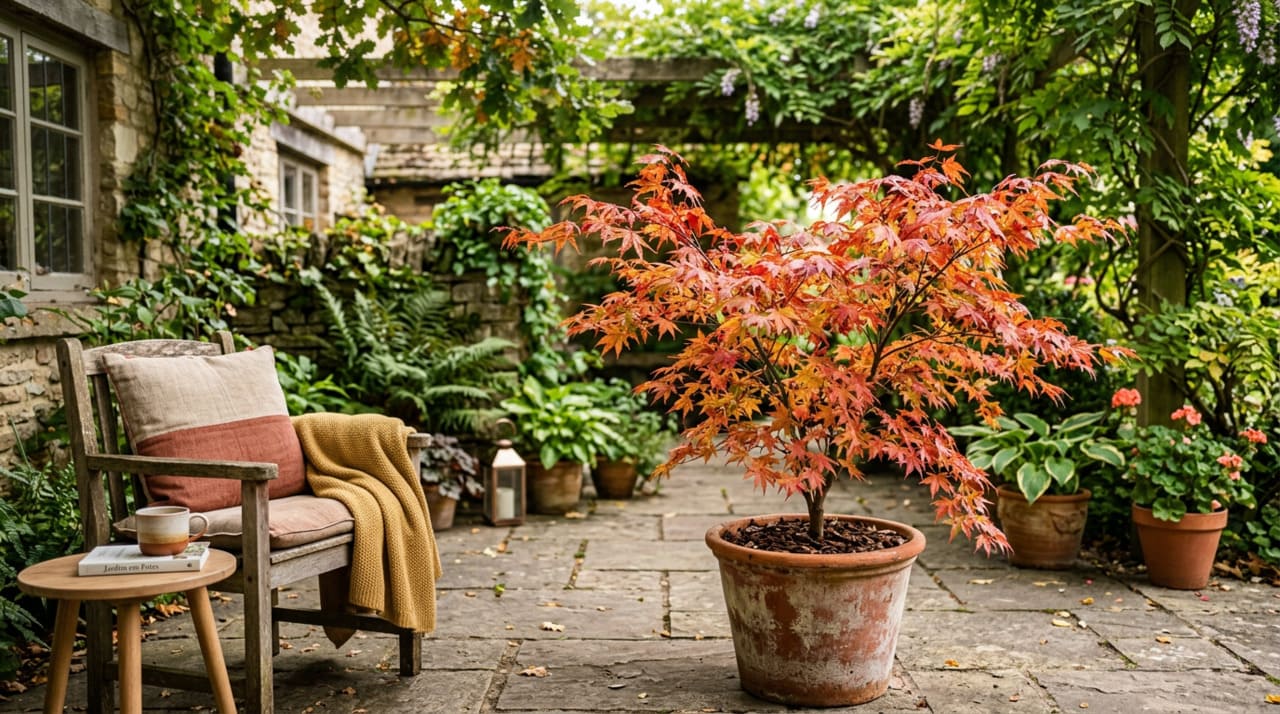 O elemento mais encantador do bordo japonês são, sem dúvida, suas folhas.