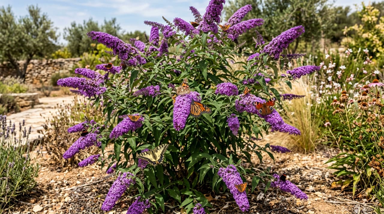 A Buddleia é uma planta de manutenção muito baixa