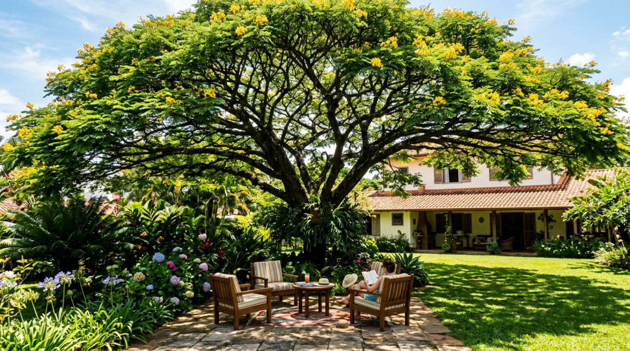 A mangueira é uma das árvores de sombra mais populares e queridas no Brasil