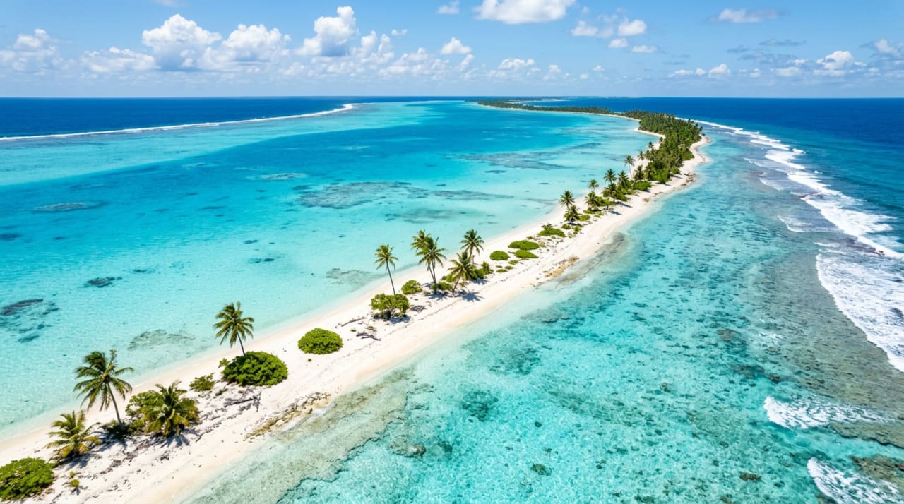 Kiribati é um Estado insular do Oceano Pacífico com uma característica geográfica que nenhum outro país no mundo possui