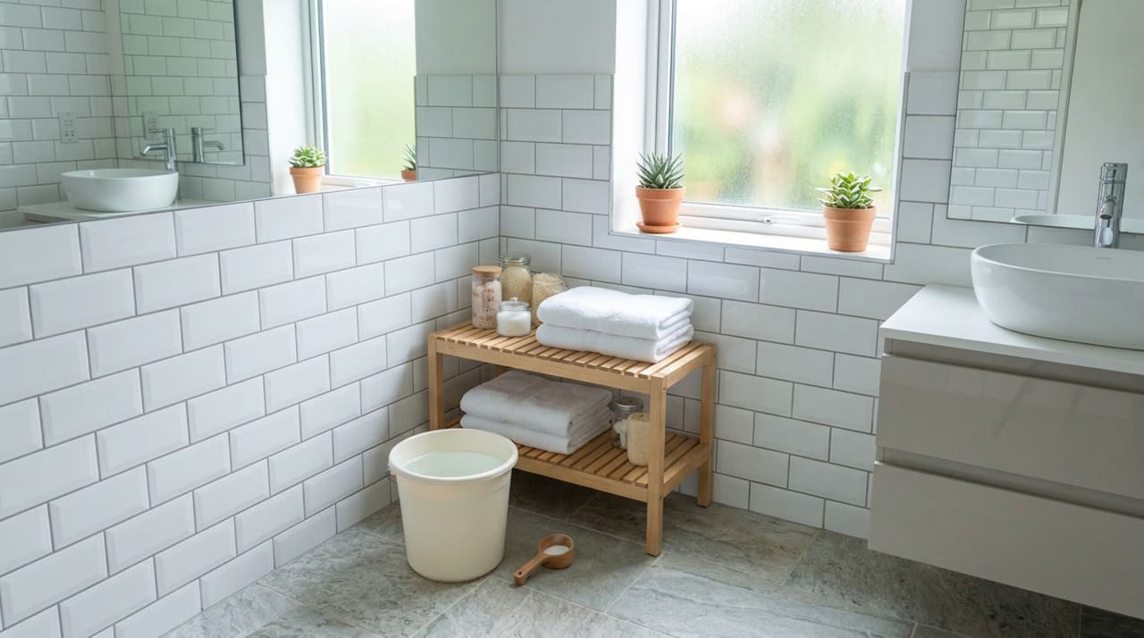 O chamado truque japonês consiste em preparar uma mistura caseira em um balde com água e deixar esse balde dentro do banheiro, em um cantinho discreto