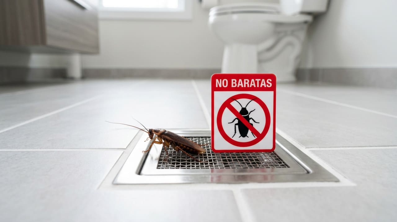 As baratas adoram lugares escuros, úmidos, escondidos e com fácil acesso a água e restos de comida, e os ralos mal vedados viram passagem ideal