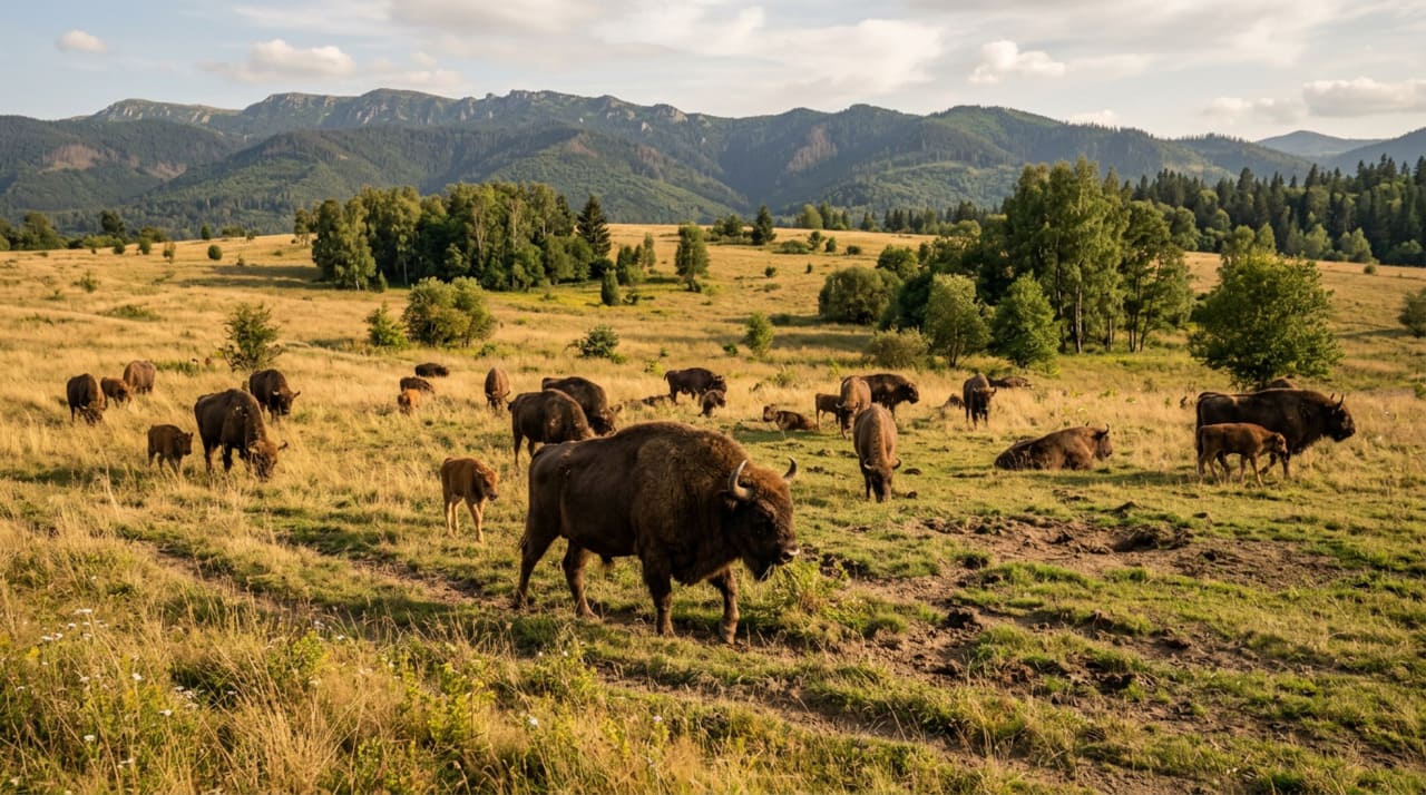A recuperação do bisão-europeu repercute na economia local