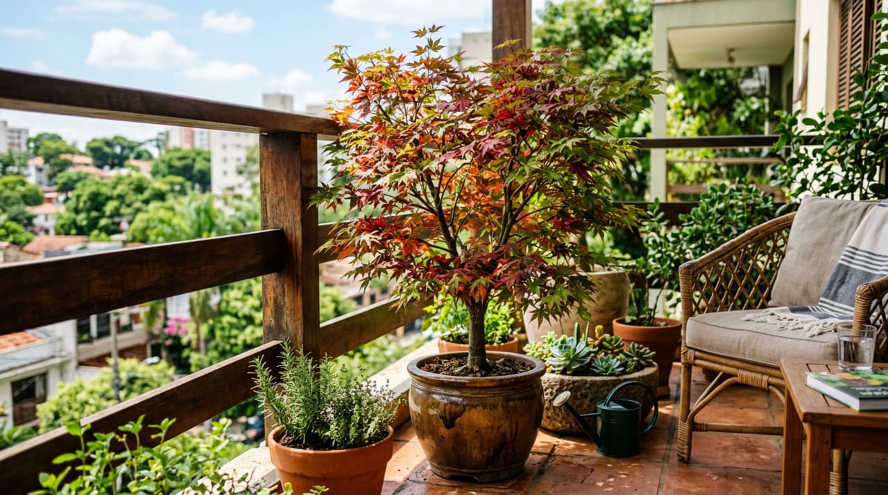 Mesmo sendo uma planta resistente, o bordo japonês exige alguns cuidados básicos para manter o vigor das folhas que mudam de cor