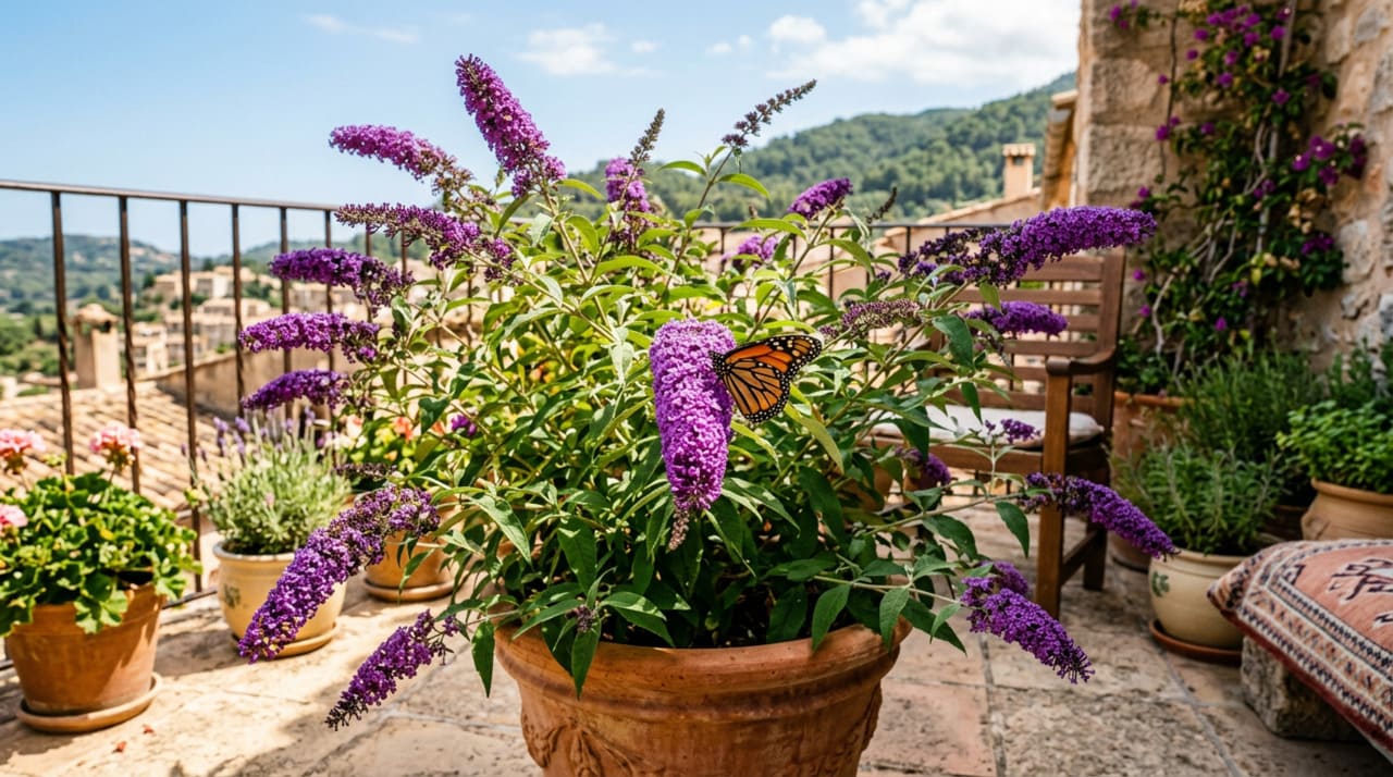 A Buddleia é uma planta de manutenção muito baixa