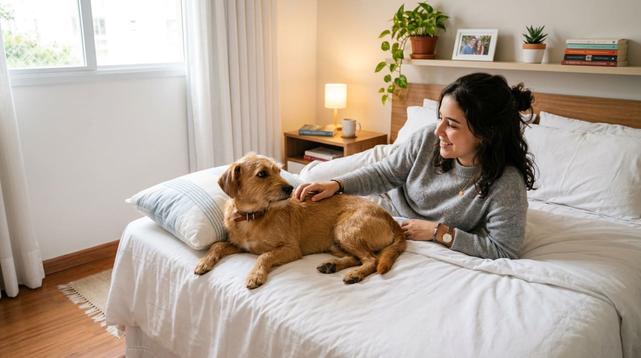 Você deve compartilhar a cama com seu cachorro ou gato?