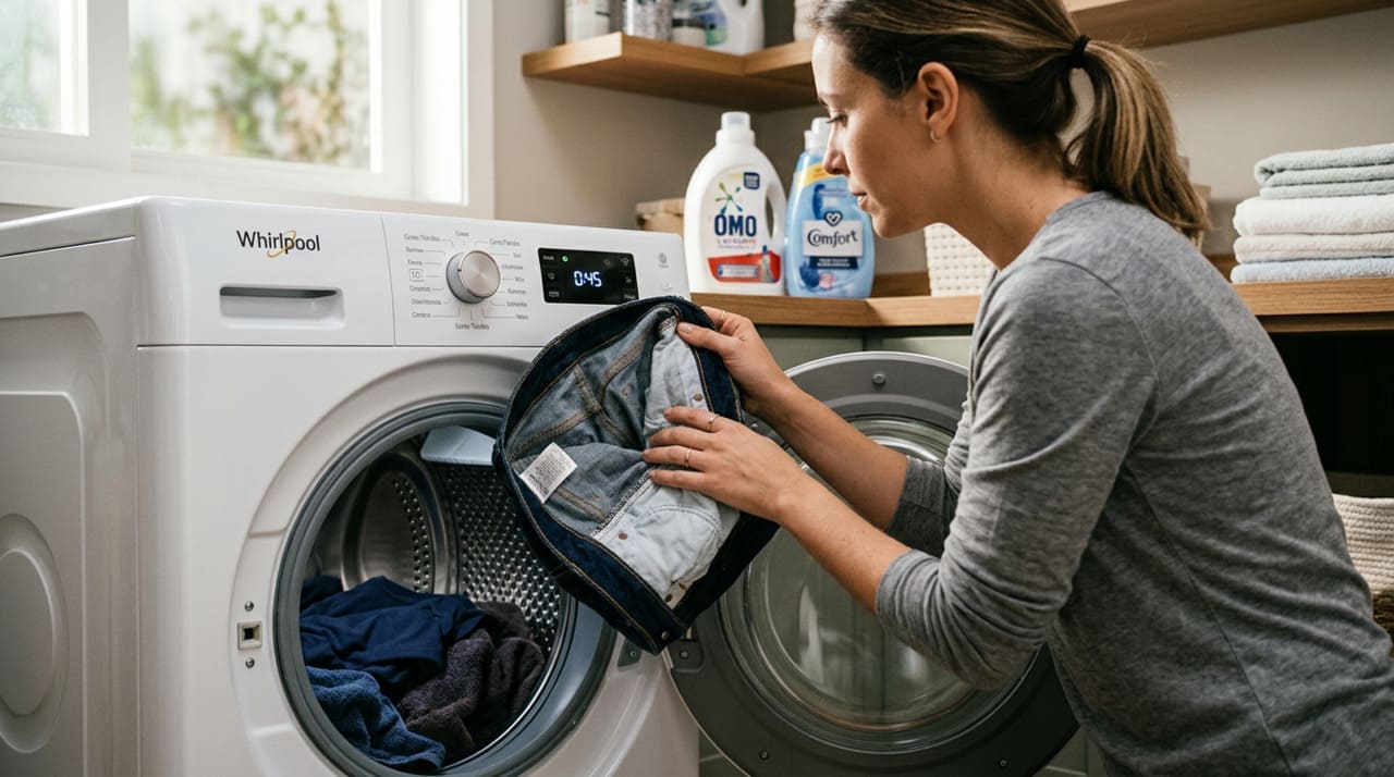 Quando o jeans finalmente precisar ser lavado, a forma como essa lavagem é feita determina quanto tempo a peça vai continuar parecendo nova