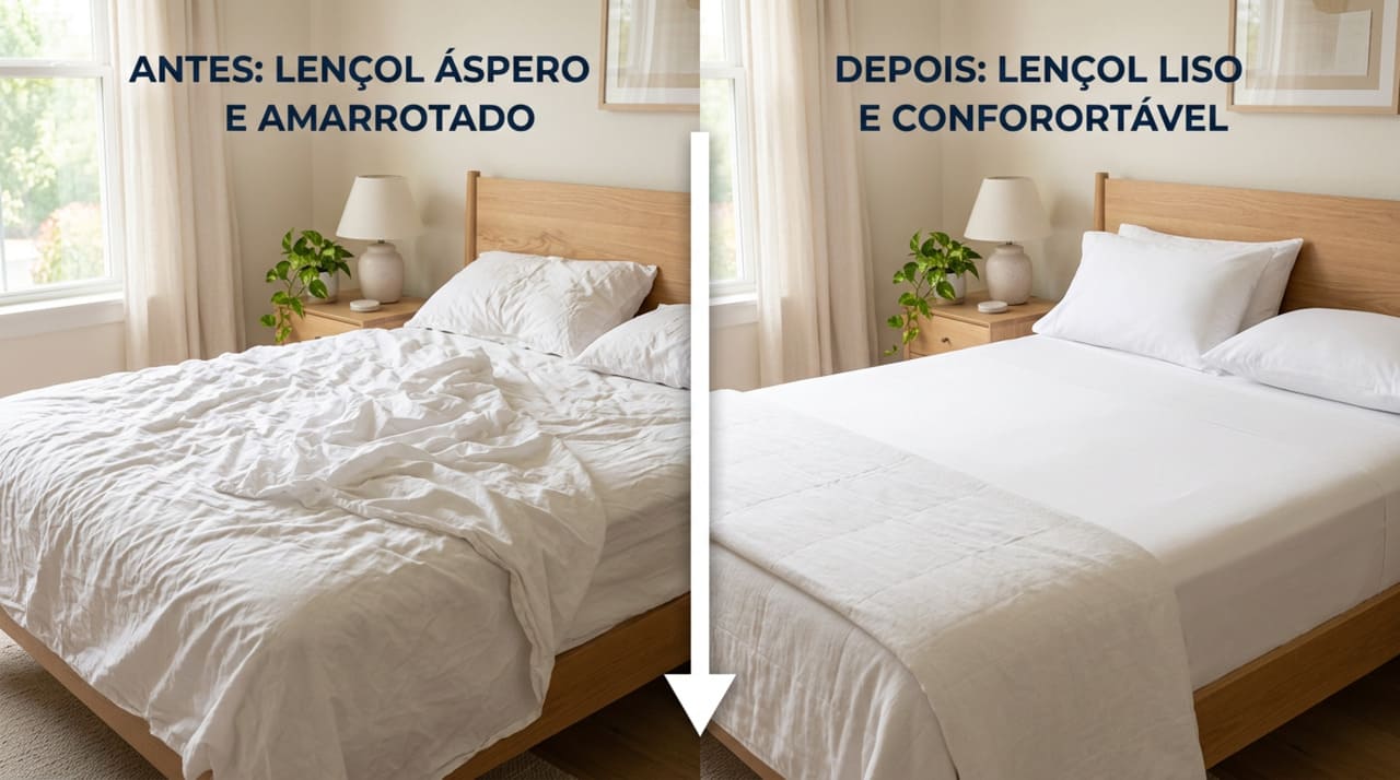 A maneira como você lava seus lençóis é um dos fatores que mais afeta a resistência e o visual do tecido.