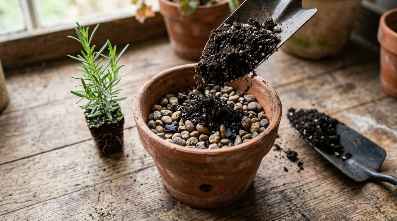 A rega controlada do alecrim segue uma regra simples e infalível