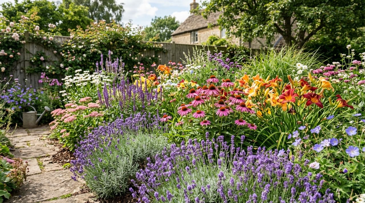 A chave de um canteiro sempre florido está em combinar espécies com diferentes janelas de florescimento
