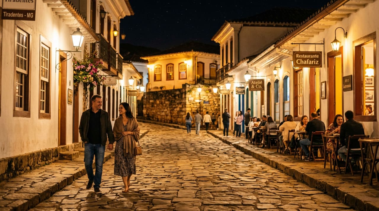 Tiradentes está encravada na Serra de São João del-Rei, a uma altitude que garante temperaturas amenas durante o ano inteiro.