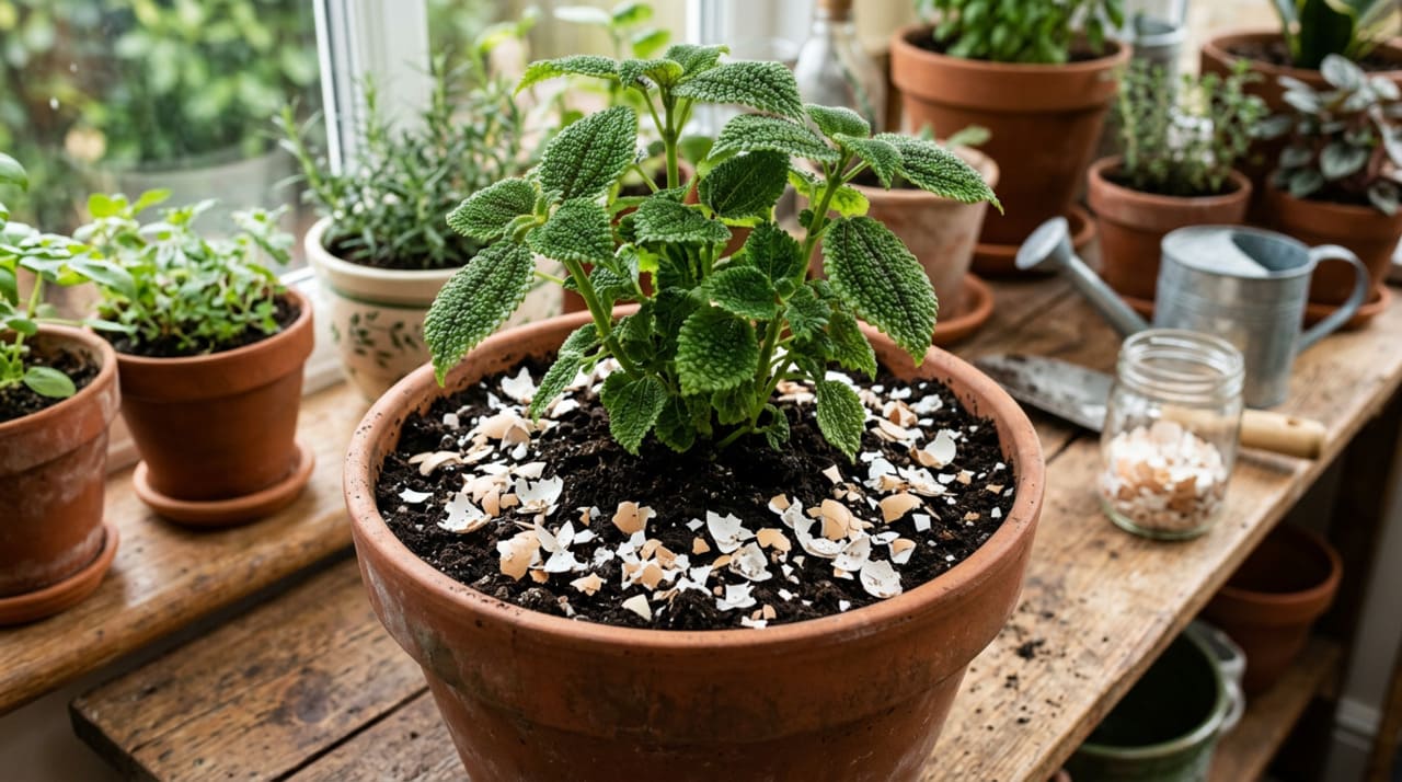 A casca de ovo é formada principalmente por carbonato de cálcio, ou seja, é uma boa fonte de cálcio para o solo