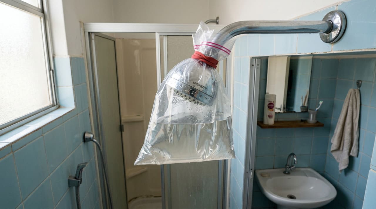 A presença constante de minerais na tubulação acaba gerando uma crosta sólida que se deposita diretamente na saída do fluxo hídrico ao longo dos meses