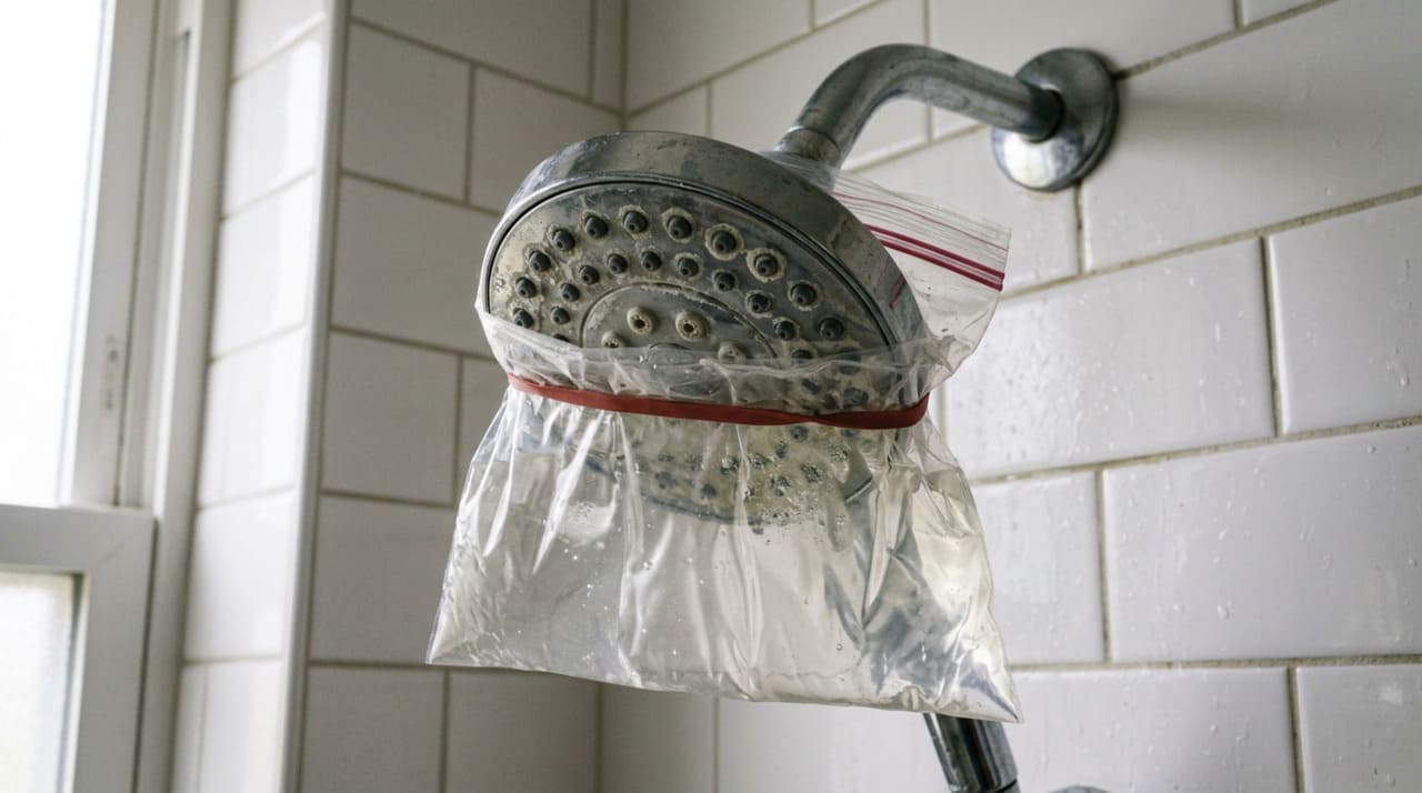 Muitas vezes, tentamos esfregar a superfície do espalhador com escovas, mas o calcário fica incrustado na parte interna dos pequenos bicos de saída.