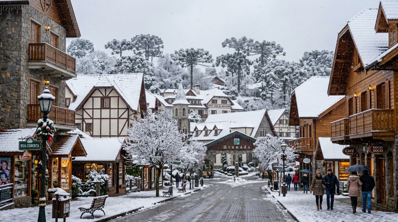 Quem tem como objetivo principal ver a neve no Brasil deve concentrar a visita nos meses de junho e julho