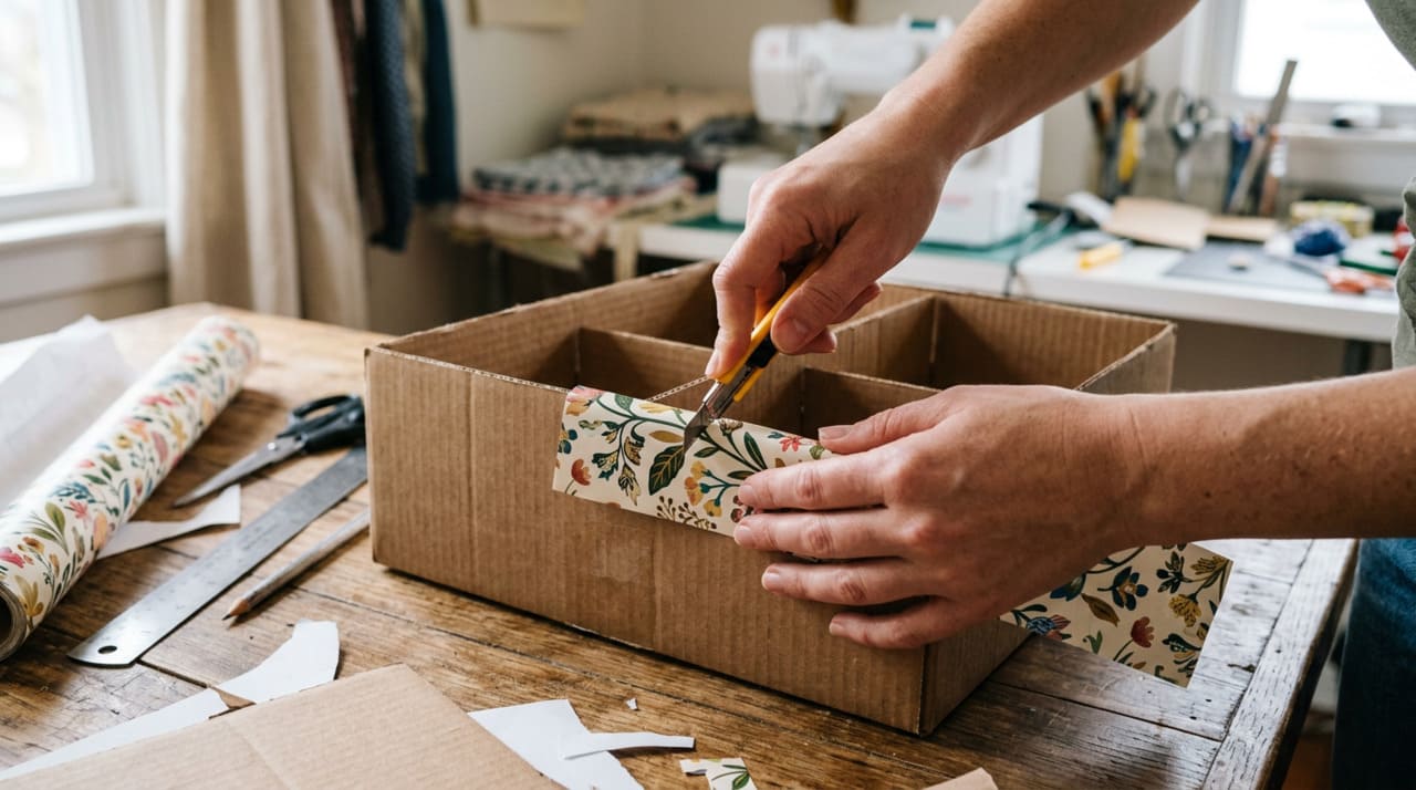 As caixas de papelão se destacam porque são leves, fáceis de cortar e muito versáteis.