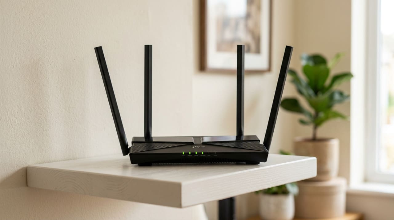 O roteador Wi-Fi é um equipamento eletrônico que gera calor durante o funcionamento normal e depende da circulação de ar ao redor da carcaça para manter a temperatura em níveis seguros.