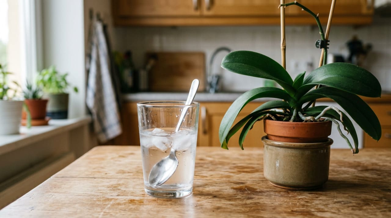 A técnica da colher fria é um método de estimulação térmica que usa a diferença de temperatura para induzir o florescimento da orquídea.