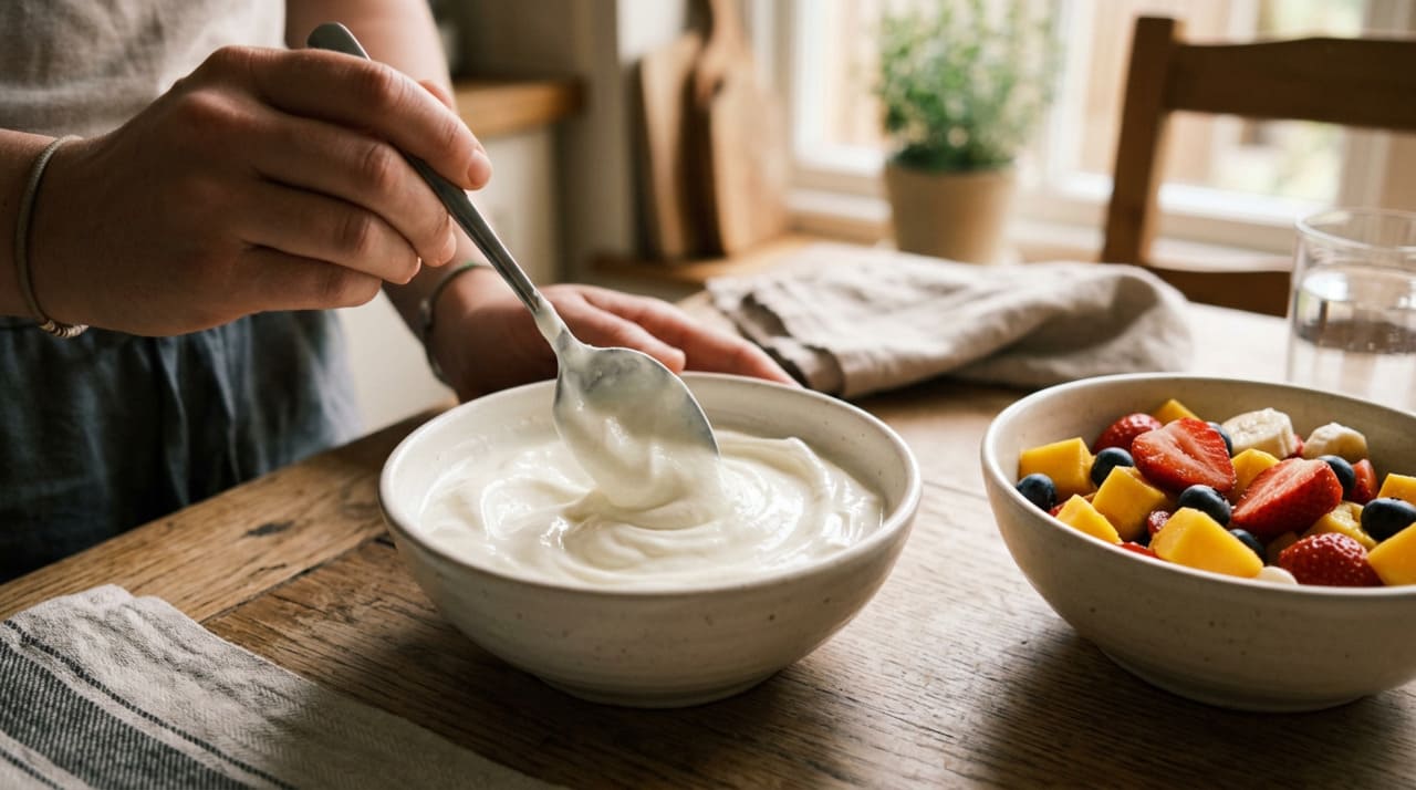 O iogurte pode ser consumido no jantar ou como sobremesa noturna sem culpa