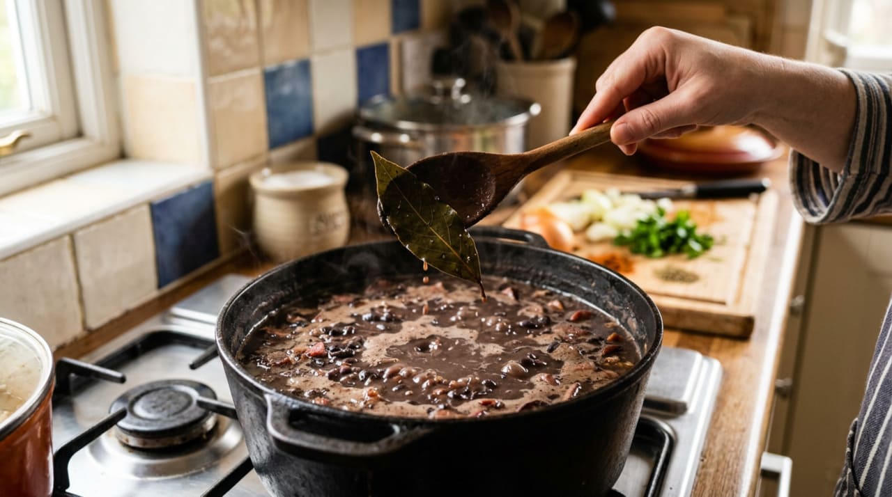 A quantidade de louro é um dos detalhes que mais impacta o resultado final e sobre o qual existe muita imprecisão na cozinha popular brasileira