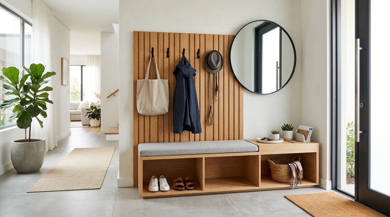 Adeus ao cabideiro: 5 ideias modernas para a sua entrada que serão tendência em 2026.