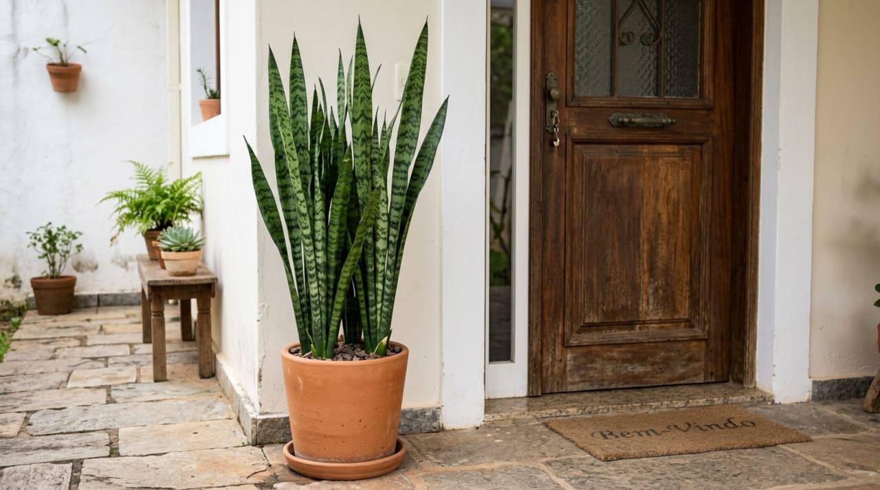 No Feng Shui, a espada-de-são-jorge é classificada como uma planta de energia Yang