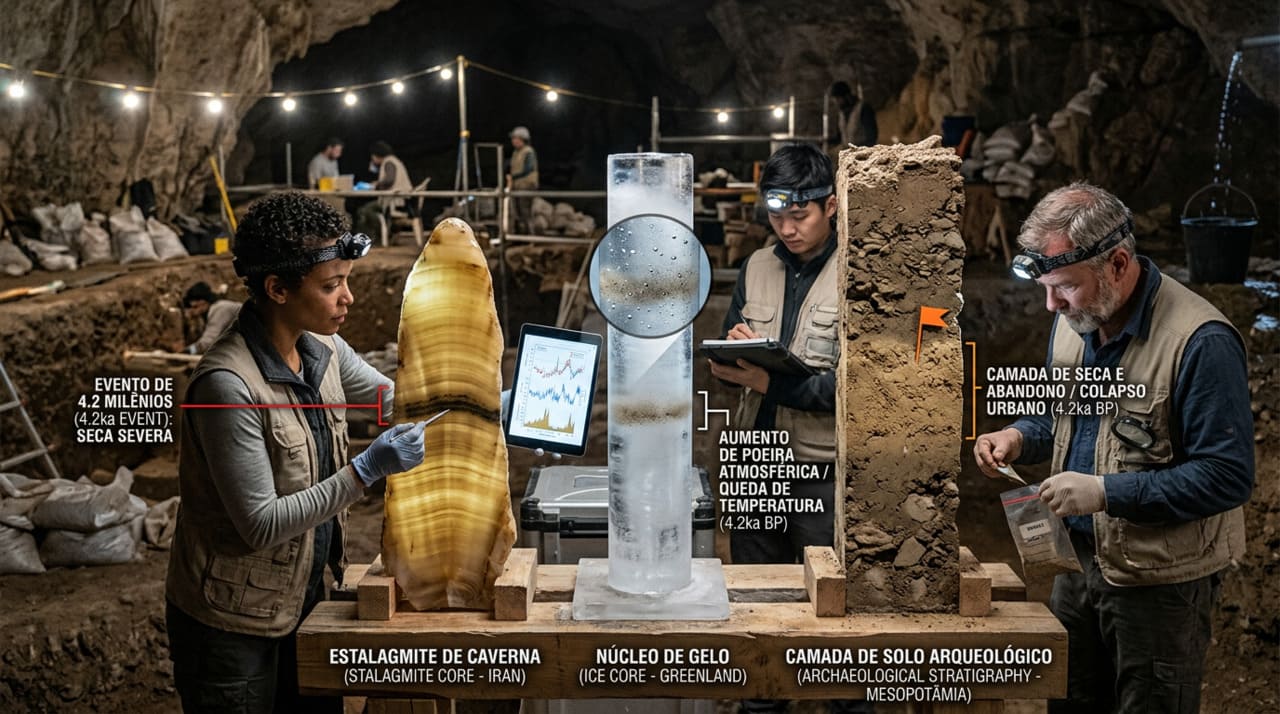 A magnitude do Evento de 4,2 milênios começa a ser dimensionada quando se observa a coincidência geográfica e temporal das rupturas civilizacionais