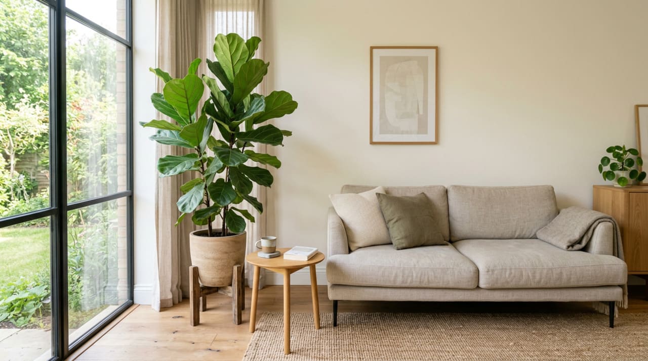 As plantas de interior gigantes permitem construir cenários naturais dentro de casa