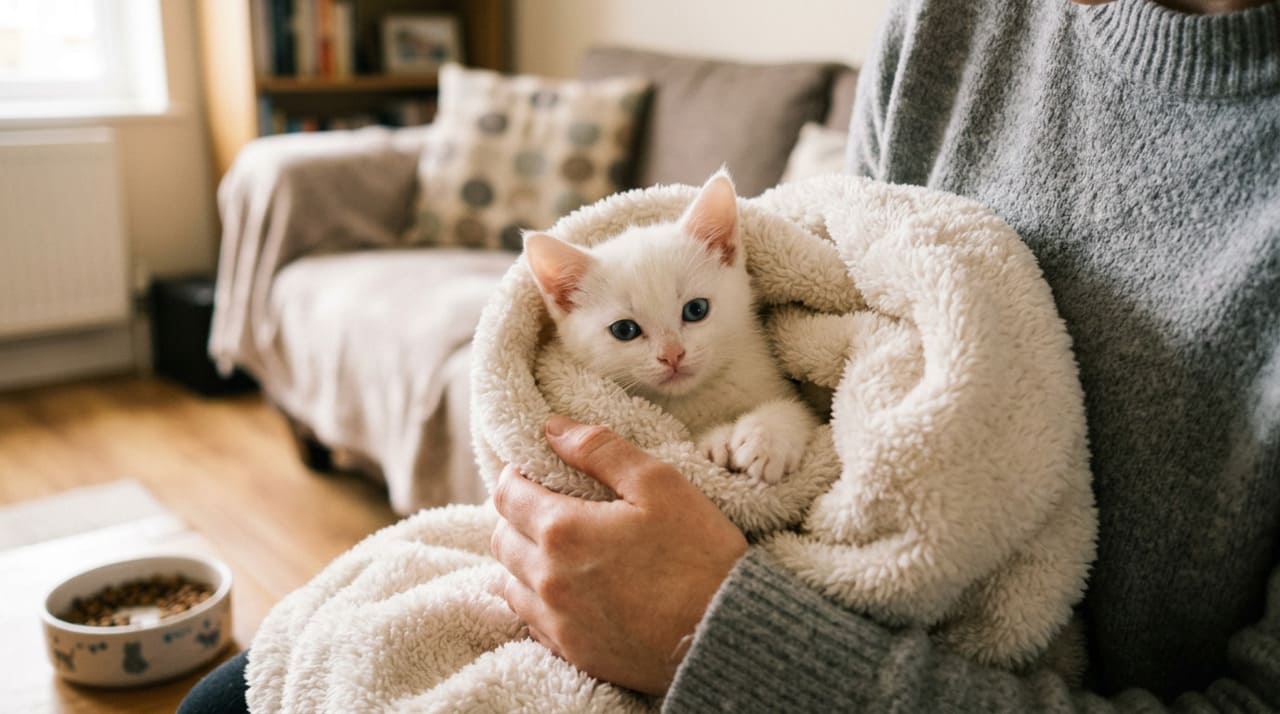 O caso da gata de rua chamou atenção principalmente pelo contraste entre o estado de alerta do animal na rua e o comportamento mais relaxado dentro de casa.