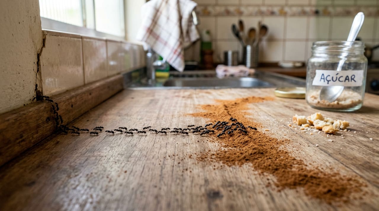 Você pode se livrar facilmente das formigas em casa com um truque simples.