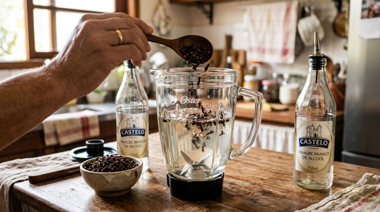 O preparo correto é o que determina a concentração ideal de eugenol na solução e a eficiência da mistura na limpeza e proteção dos móveis.