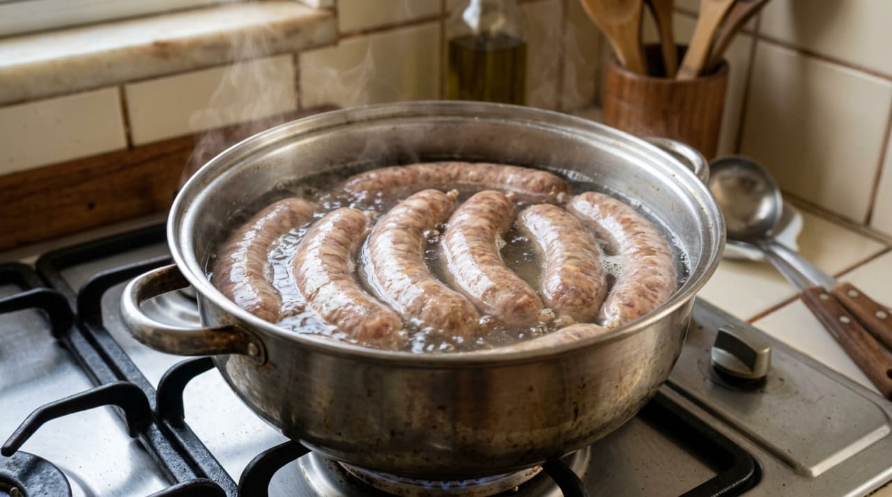 O principal problema geralmente não está na qualidade da linguiça, mas no calor excessivo aplicado durante o preparo