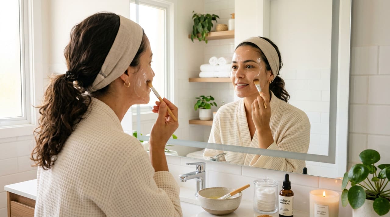 A clara de ovo possui alta concentração de albumina, uma proteína responsável por promover um efeito temporário de contração da pele.