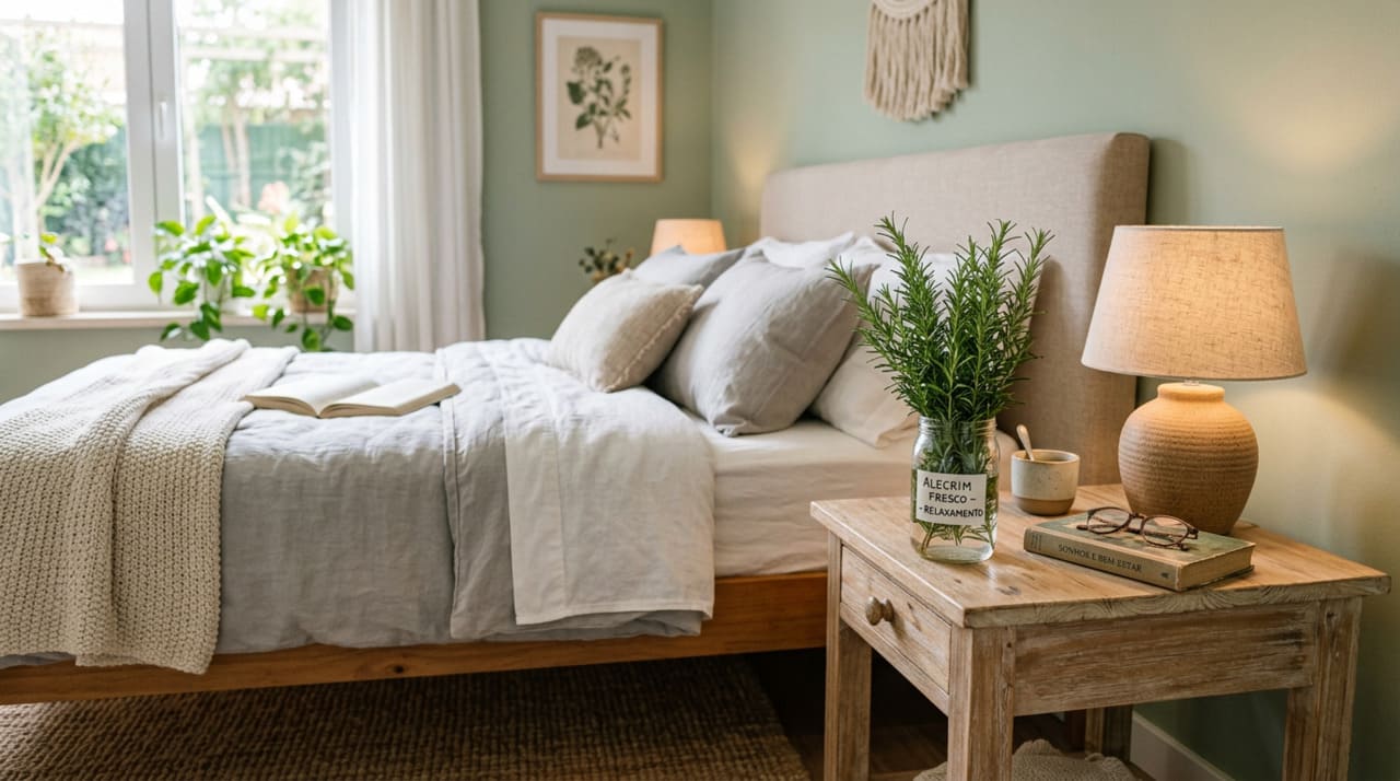Qual a finalidade de colocar um vaso de alecrim no quarto e por que todos recomendam isso?