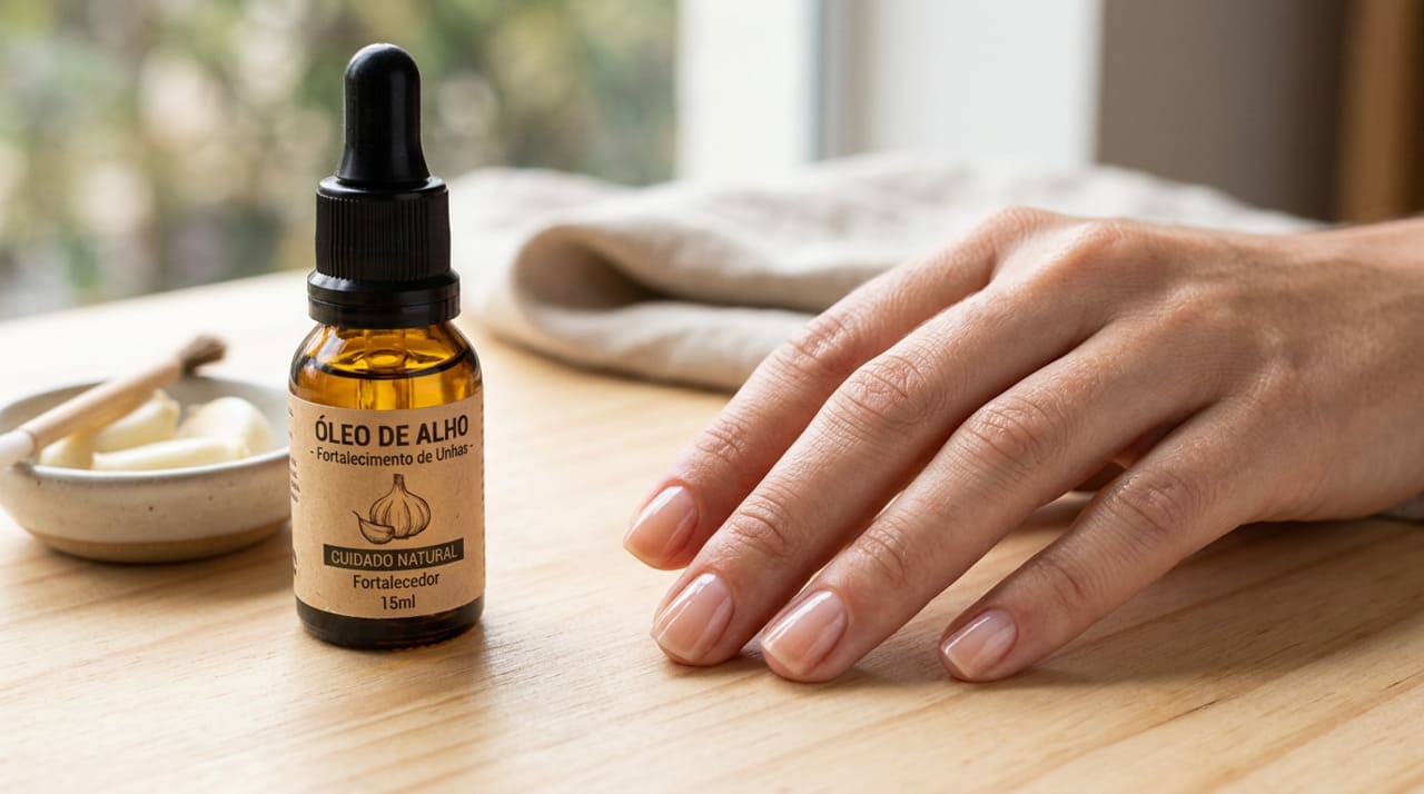 A eficácia do óleo de alho para as unhas deve-se aos compostos sulfurados e antioxidantes encontrados no vegetal.