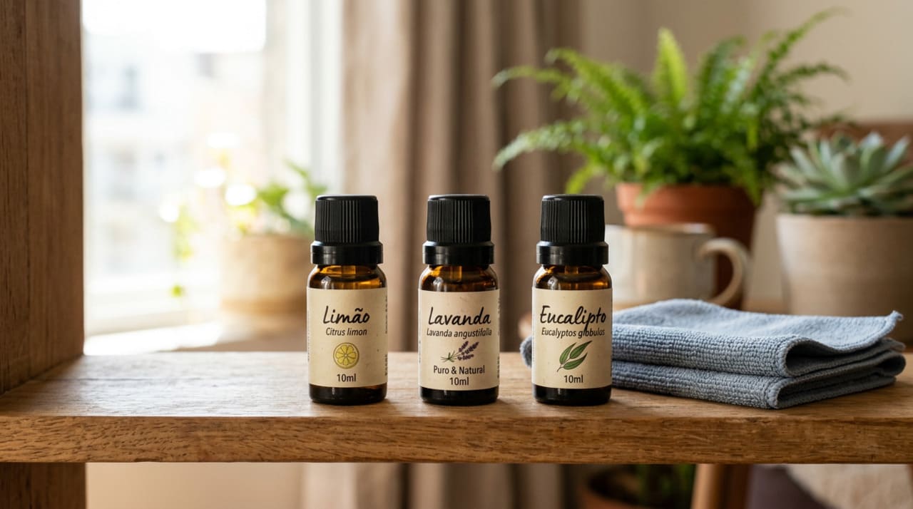 A dosagem é o detalhe que separa um resultado sutil e agradável de um ambiente com cheiro excessivo e enjoativo.