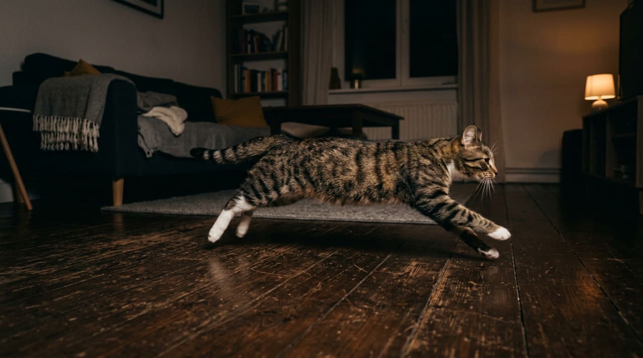 O que significa quando seu gato corre pela casa à noite, segundo especialistas em comportamento animal?