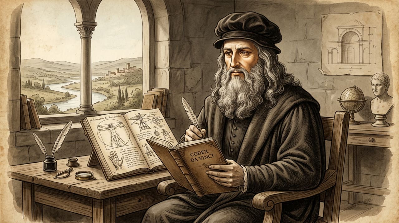 A época em que o gênio viveu foi marcada por uma redescoberta da harmonia e da proporção em todos os aspectos da criação humana.