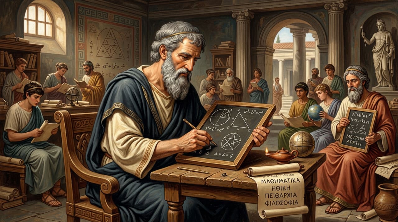 A frase atribuída a Pitágoras toca em um dos temas mais centrais da filosofia antiga: a virtude como escolha consciente.