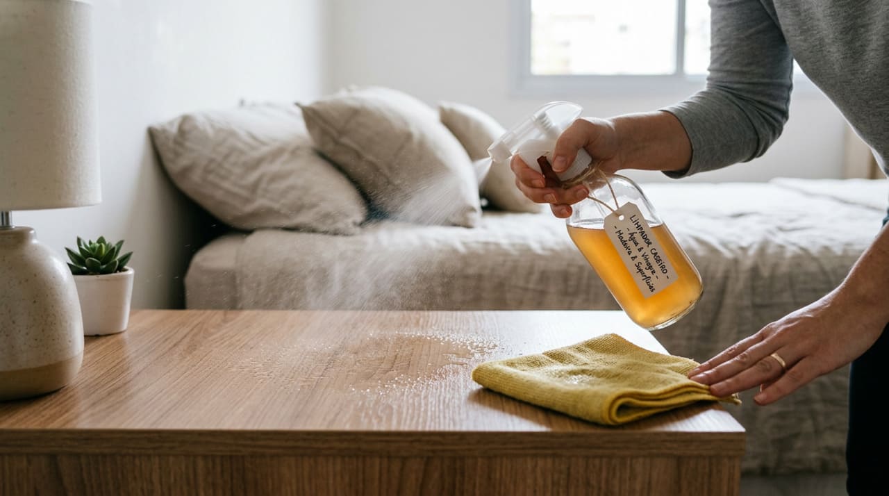 O preparo correto é o que determina a concentração ideal de eugenol na solução e a eficiência da mistura na limpeza e proteção dos móveis.